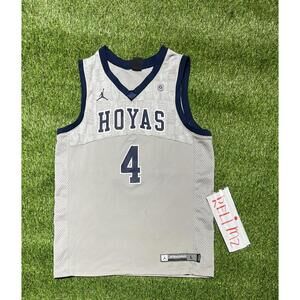 Jordan Elite Mens Georgetown Hoyas #4 Jersey Basketball Sz L Nike